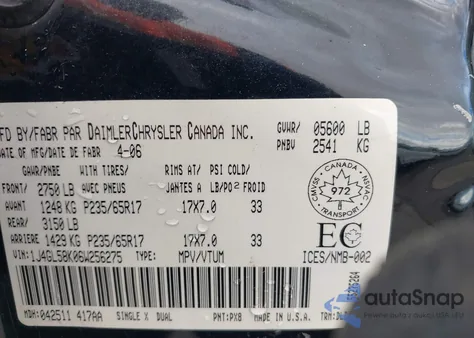 2006 Jeep Liberty Limited z USA, uszkodzony, nr VIN 1J4GL58K06W256275